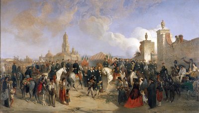 Einzug des französischen Expeditionskorps in Mexiko-Stadt, 10. Juni 1863, 1869 von Jean Adolphe Beauce